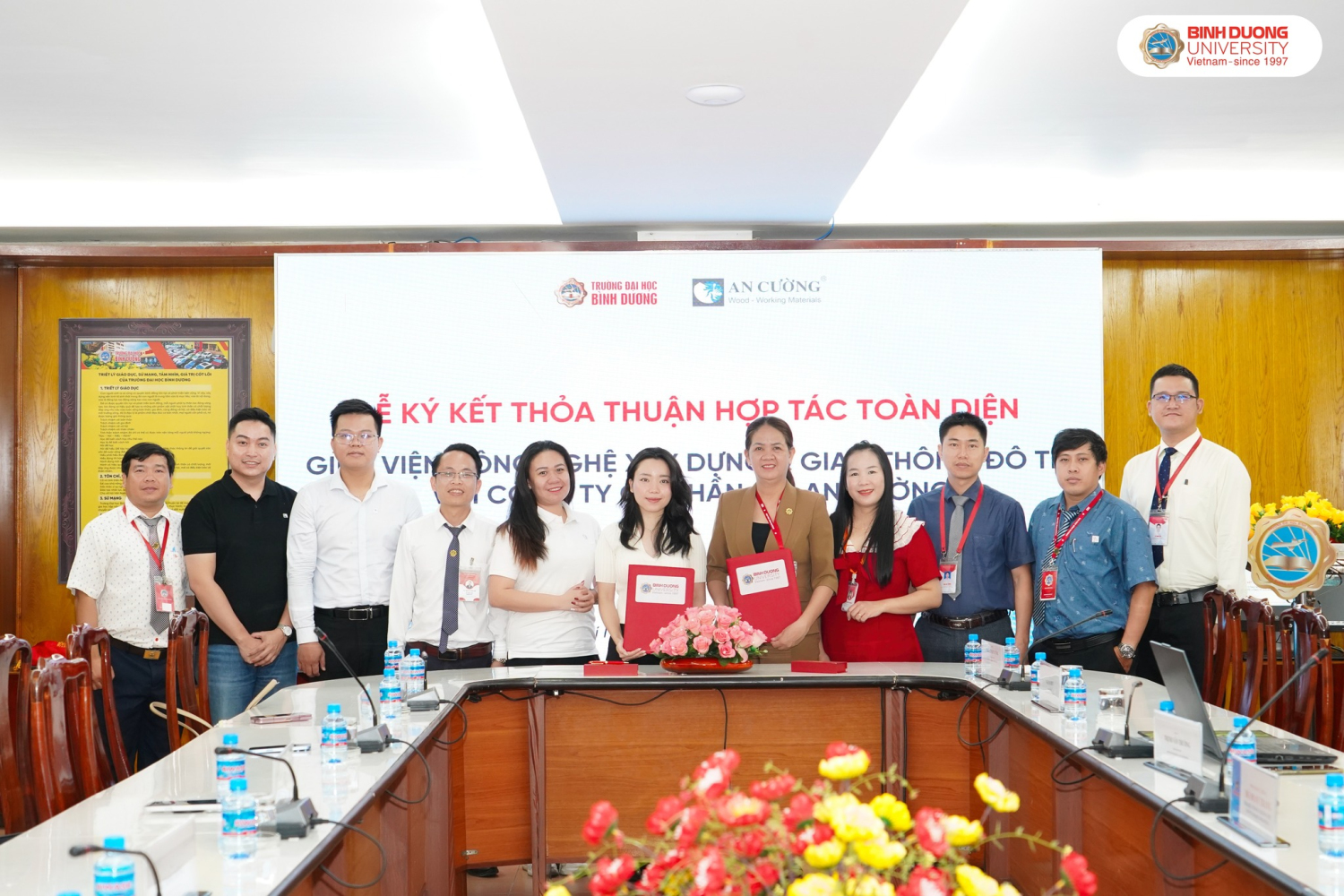 TRƯỜNG ĐẠI HỌC BÌNH DƯƠNG KÝ KẾT HỢP TÁC CHIẾN LƯỢC CÙNG CÔNG TY CỔ PHẦN GỖ AN CƯỜNG